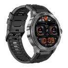 AK77 BT Call Smart Watch, Support Blood Oxygen / Blood Pressure / Heart Rate / Sports Health Monitoring Fitness Tracker(Black Silicone) - 2