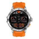 AK77 BT Call Smart Watch, Support Blood Oxygen / Blood Pressure / Heart Rate / Sports Health Monitoring Fitness Tracker(Orange Silicone) - 3