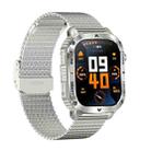 AK80 BT Call Smart Watch, Support Blood Oxygen / Blood Pressure / Heart Rate / Sports Health Monitoring Fitness Tracker(Silver Mesh Steel) - 2