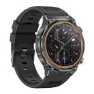 AK81 BT Call Smart Watch, Support Blood Pressure / Heart Rate / Sports Health Monitoring Fitness Tracker(Black Silicone) - 2