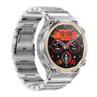 AK81 BT Call Smart Watch, Support Blood Pressure / Heart Rate / Sports Health Monitoring Fitness Tracker(Silver Steel) - 2