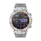 AK81 BT Call Smart Watch, Support Blood Pressure / Heart Rate / Sports Health Monitoring Fitness Tracker(Silver Steel) - 3