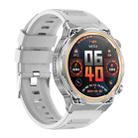AK81 BT Call Smart Watch, Support Blood Pressure / Heart Rate / Sports Health Monitoring Fitness Tracker(Silver Silicone) - 2