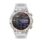 AK81 BT Call Smart Watch, Support Blood Pressure / Heart Rate / Sports Health Monitoring Fitness Tracker(Silver Silicone) - 3