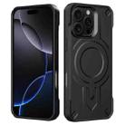 For iPhone 16 Pro Max Breaker Velvet MagSafe Magnetic TPU Phone Case(Black) - 2