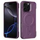 For iPhone 16 Pro Breaker Velvet MagSafe Magnetic TPU Phone Case(Dark Night Purple) - 2