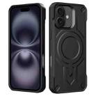 For iPhone 16 Plus Breaker Velvet MagSafe Magnetic TPU Phone Case(Black) - 2