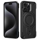 For iPhone 15 Pro Max Breaker Velvet MagSafe Magnetic TPU Phone Case(Black) - 2