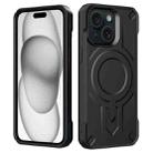 For iPhone 15 Plus Breaker Velvet MagSafe Magnetic TPU Phone Case(Black) - 2