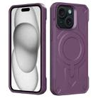 For iPhone 15 Breaker Velvet MagSafe Magnetic TPU Phone Case(Dark Night Purple) - 2