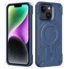 For iPhone 14 Plus Breaker Velvet MagSafe Magnetic TPU Phone Case(Sapphire Blue) - 2