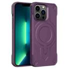 For iPhone 13 Pro Max Breaker Velvet MagSafe Magnetic TPU Phone Case(Dark Night Purple) - 1