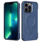 For iPhone 13 Pro Max Breaker Velvet MagSafe Magnetic TPU Phone Case(Sapphire Blue) - 2
