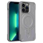 For iPhone 13 Pro Max Breaker Velvet MagSafe Magnetic TPU Phone Case(Grey) - 1