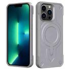 For iPhone 13 Pro Max Breaker Velvet MagSafe Magnetic TPU Phone Case(Grey) - 2