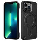 For iPhone 13 Pro Max Breaker Velvet MagSafe Magnetic TPU Phone Case(Black) - 2