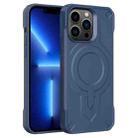 For iPhone 13 Pro Breaker Velvet MagSafe Magnetic TPU Phone Case(Sapphire Blue) - 1