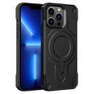 For iPhone 13 Pro Breaker Velvet MagSafe Magnetic TPU Phone Case(Black) - 1