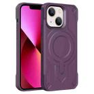 For iPhone 13 Breaker Velvet MagSafe Magnetic TPU Phone Case(Dark Night Purple) - 1