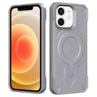 For iPhone 12 Breaker Velvet MagSafe Magnetic TPU Phone Case(Grey) - 2