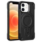 For iPhone 12 Breaker Velvet MagSafe Magnetic TPU Phone Case(Black) - 1