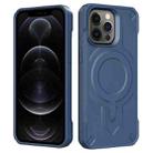 For iPhone 12 Pro Breaker Velvet MagSafe Magnetic TPU Phone Case(Sapphire Blue) - 2