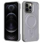 For iPhone 12 Pro Breaker Velvet MagSafe Magnetic TPU Phone Case(Grey) - 2