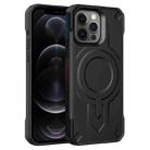 For iPhone 12 Pro Breaker Velvet MagSafe Magnetic TPU Phone Case(Black) - 1