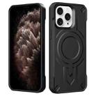 For iPhone 11 Pro Max Breaker Velvet MagSafe Magnetic TPU Phone Case(Black) - 2