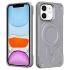 For iPhone 11 Breaker Velvet MagSafe Magnetic TPU Phone Case(Grey) - 2