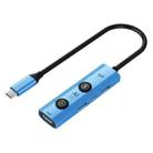 YCE V297A 7 in 1 USB-C / Type-C HUB Adapter AI Docking Station Support 8K Output(Blue) - 1