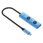 YCE V297A 7 in 1 USB-C / Type-C HUB Adapter AI Docking Station Support 8K Output(Blue) - 2