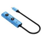 YCE V297A 7 in 1 USB-C / Type-C HUB Adapter AI Docking Station Support 8K Output(Blue) - 4