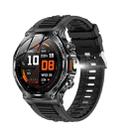 AK82 BT Call Smart Watch, Support Blood Oxygen / Blood Pressure / Heart Rate / Sports Health Monitoring Fitness Tracker(Space Gray Black Silicone) - 1