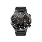 AK82 BT Call Smart Watch, Support Blood Oxygen / Blood Pressure / Heart Rate / Sports Health Monitoring Fitness Tracker(Space Gray Black Silicone) - 3