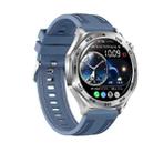 AK83 BT Call Smart Watch, Support Blood Pressure / Heart Rate / Sports Health Monitoring Fitness Tracker(Steel Blue Braid Silicone) - 2