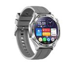 AK83 BT Call Smart Watch, Support Blood Pressure / Heart Rate / Sports Health Monitoring Fitness Tracker(Steel Grey Silicone) - 2