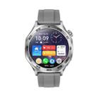 AK83 BT Call Smart Watch, Support Blood Pressure / Heart Rate / Sports Health Monitoring Fitness Tracker(Steel Grey Silicone) - 3