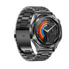 AK83 BT Call Smart Watch, Support Blood Pressure / Heart Rate / Sports Health Monitoring Fitness Tracker(Black 3-Bead Steel) - 2