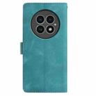 For OnePlus 13 Skin Feel Embossed Feather Leather Phone Case(Green) - 3