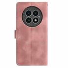 For OnePlus 13 Skin Feel Embossed Feather Leather Phone Case(Pink) - 3