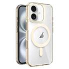 For iPhone 16 Plus AI Photo Button PC Hybrid TPU MagSafe Phone Case(Desert Gold) - 1