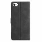 For iPhone 7 / 8 / SE 2022 Triangles Embossed Leather Phone Case(Black) - 3