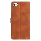 For iPhone 7 / 8 / SE 2022 Triangles Embossed Leather Phone Case(Brown) - 3