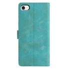 For iPhone 7 / 8 / SE 2022 Triangles Embossed Leather Phone Case(Green) - 3