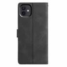 For iPhone 12 / 12 Pro Triangles Embossed Leather Phone Case(Black) - 3