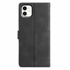 For iPhone 11 Triangles Embossed Leather Phone Case(Black) - 3