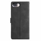 For iPhone 7 Plus / 8 Plus Triangles Embossed Leather Phone Case(Black) - 3