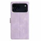 For iPhone 17 Pro Triangles Embossed Leather Phone Case(Purple) - 3