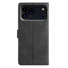 For iPhone 17 Pro Triangles Embossed Leather Phone Case(Black) - 3